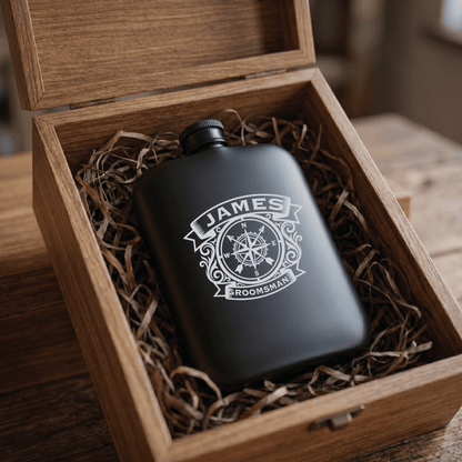 The North Star Vessel - Flask - GroomsDay