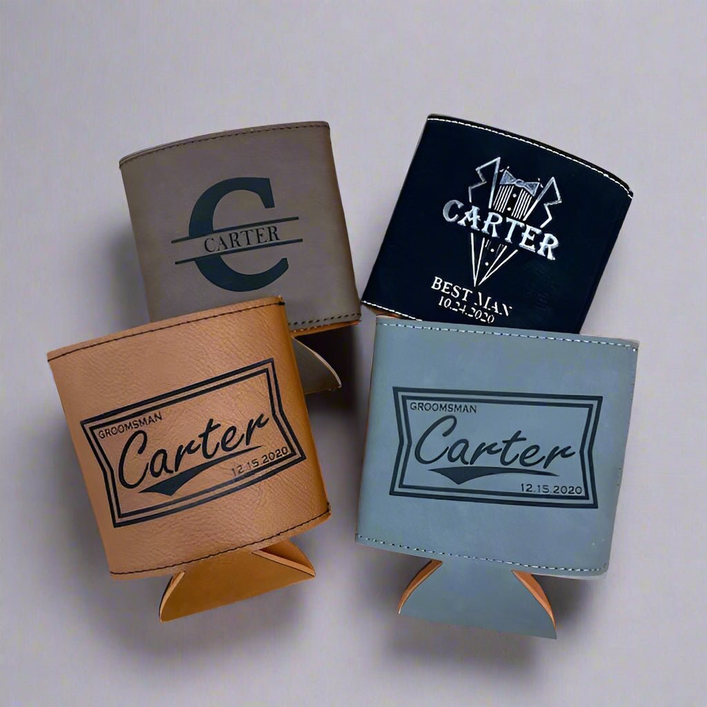 Custom Groomsmen Beer Can Cooler - Koozie - GroomsDay