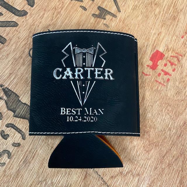 Custom Groomsmen Beer Can Cooler - Koozie - GroomsDay