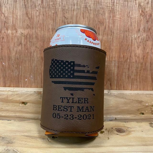 Custom Groomsmen Beer Can Cooler - Koozie - GroomsDay