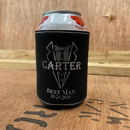 Custom Groomsmen Beer Can Cooler - Koozie - GroomsDay