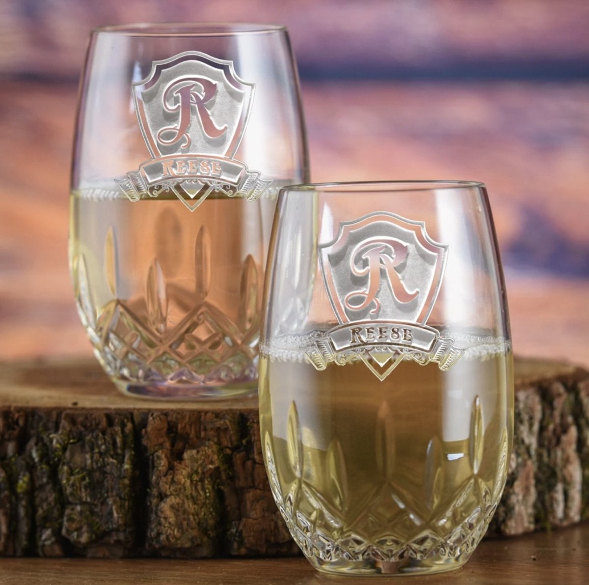 Waterford Couples Crystal Wine Glass Set - Glassware - GroomsDay