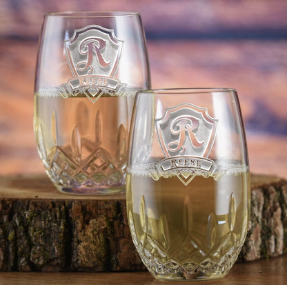 Waterford Couples Crystal Wine Glass Set - Glassware - GroomsDay