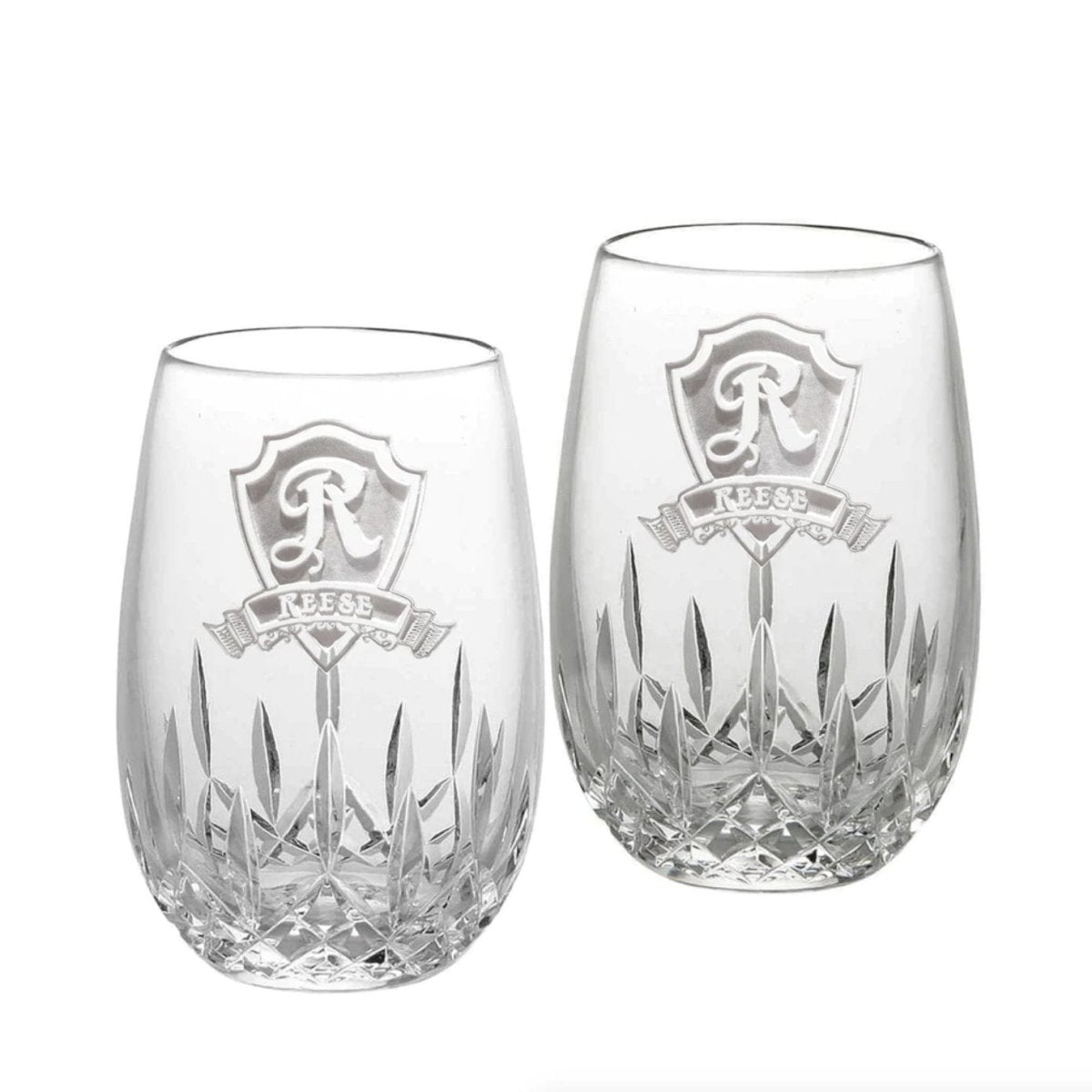 Waterford Couples Crystal Wine Glass Set - Glassware - GroomsDay