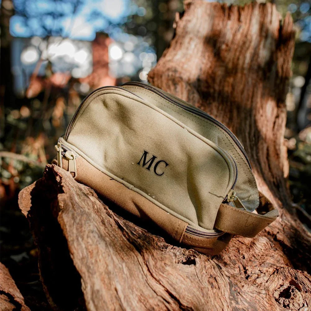 Durable Personalized Canvas Toiletry Bag - Toiletry Bag - GroomsDay