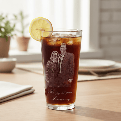 Custom Photo on Pint Glass - Groomsmen Gifts - GroomsDay