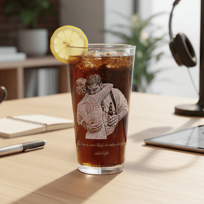 Custom Photo on Pint Glass - Groomsmen Gifts - GroomsDay