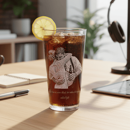 Custom Photo on Pint Glass - Groomsmen Gifts - GroomsDay