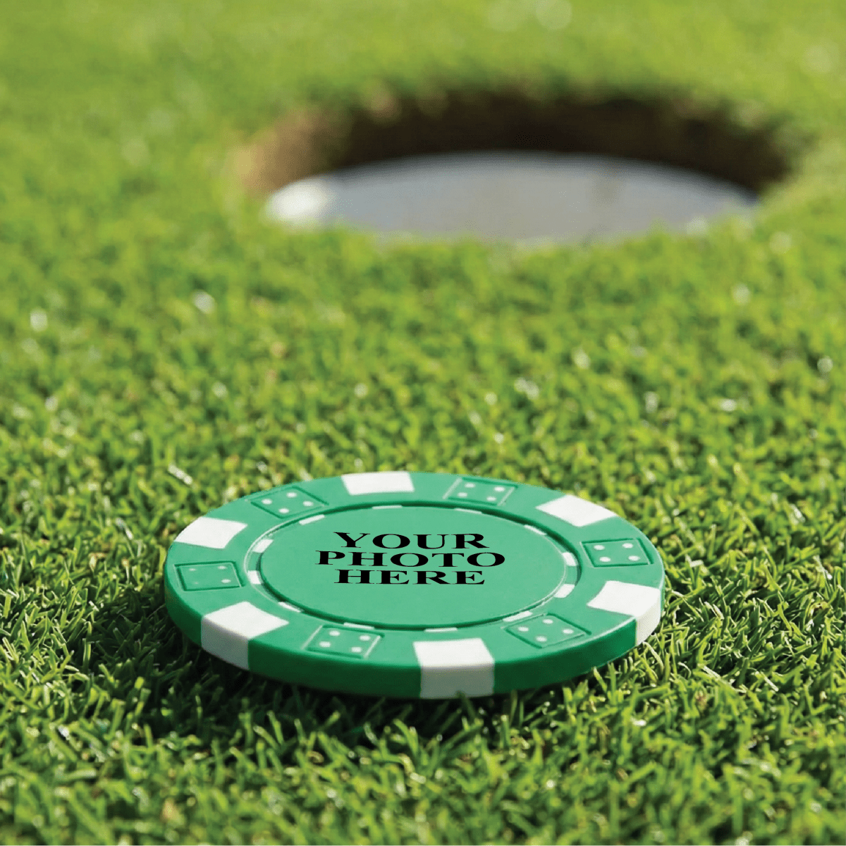 Custom Photo Poker Chip Ball Marker - Ball marker - GroomsDay