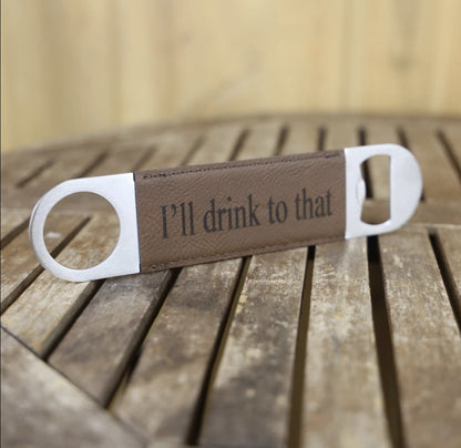 Leather Bottle Opener - Bottle Openers - GroomsDay
