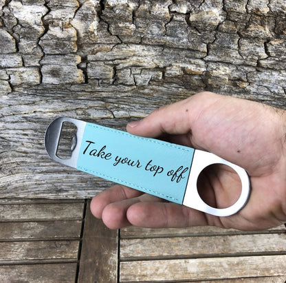 Leather Bottle Opener - Bottle Openers - GroomsDay