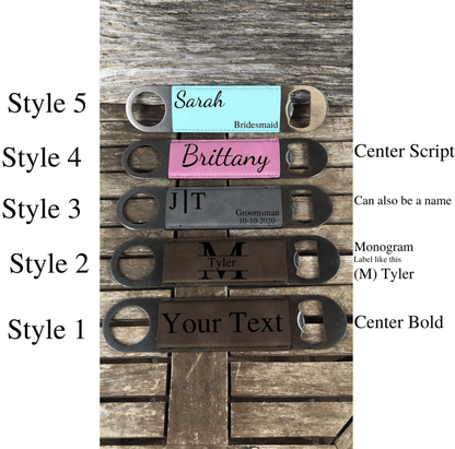 Leather Bottle Opener - Bottle Openers - GroomsDay