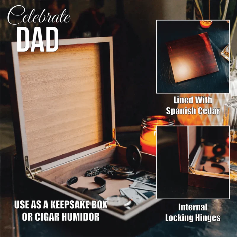 Dad's Keepsake Box: Humidor and Storage