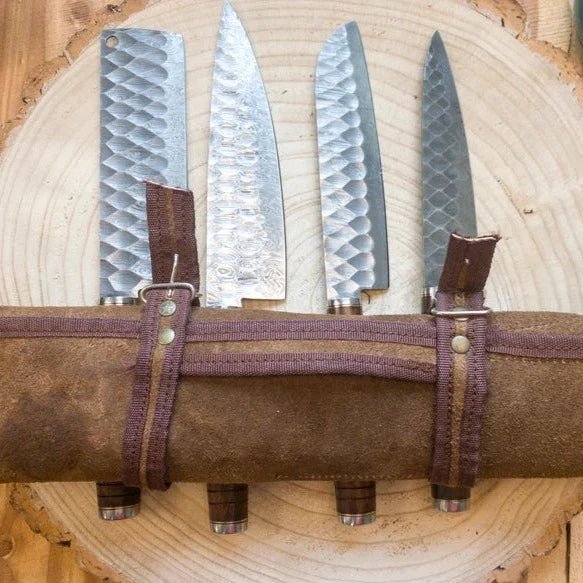 Damascus Chef Knife Set - Kitchen Knives - GroomsDay