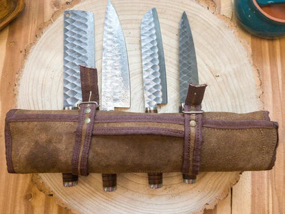 Damascus Chef Knife Set - Kitchen Knives - GroomsDay