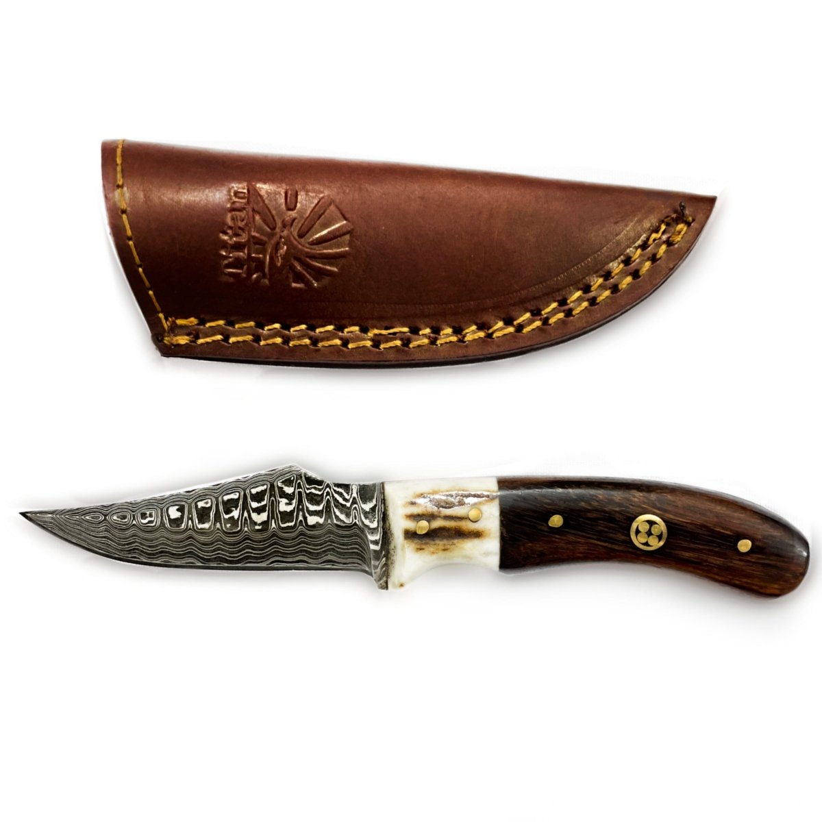 Damascus Steel Skinner - Damascus Knife - GroomsDay