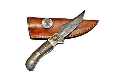 Damascus Steel Skinner - Damascus Knife - GroomsDay