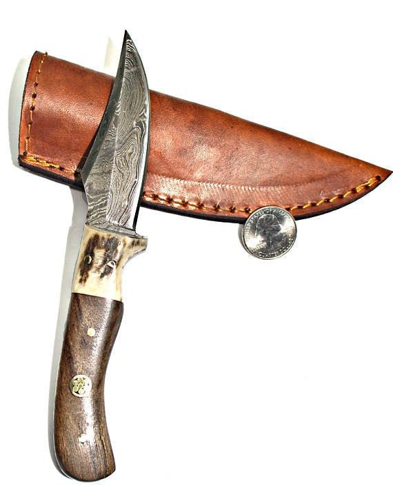 Damascus Steel Skinner - Damascus Knife - GroomsDay