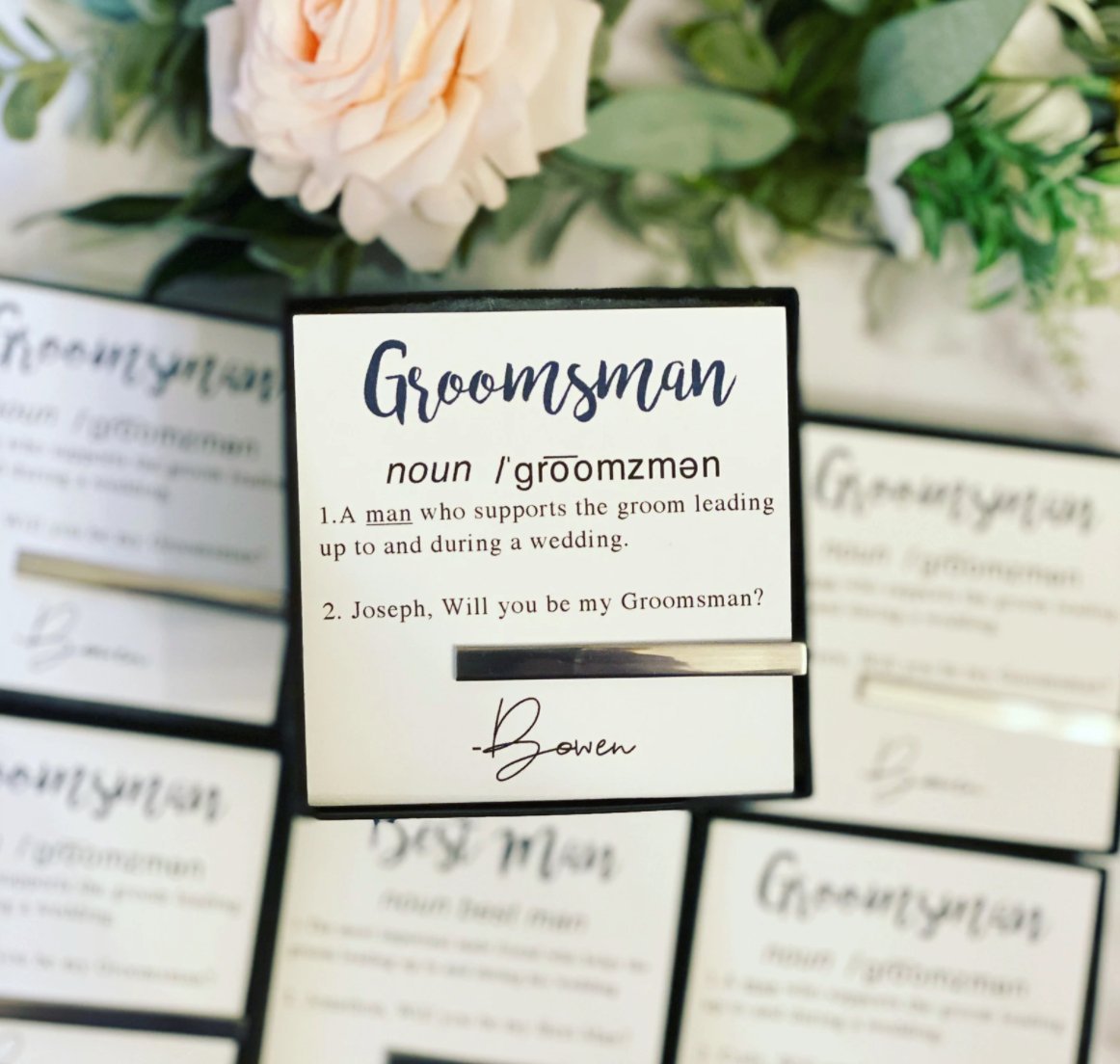 Definition Of A Groomsman - Tie Clips - GroomsDay