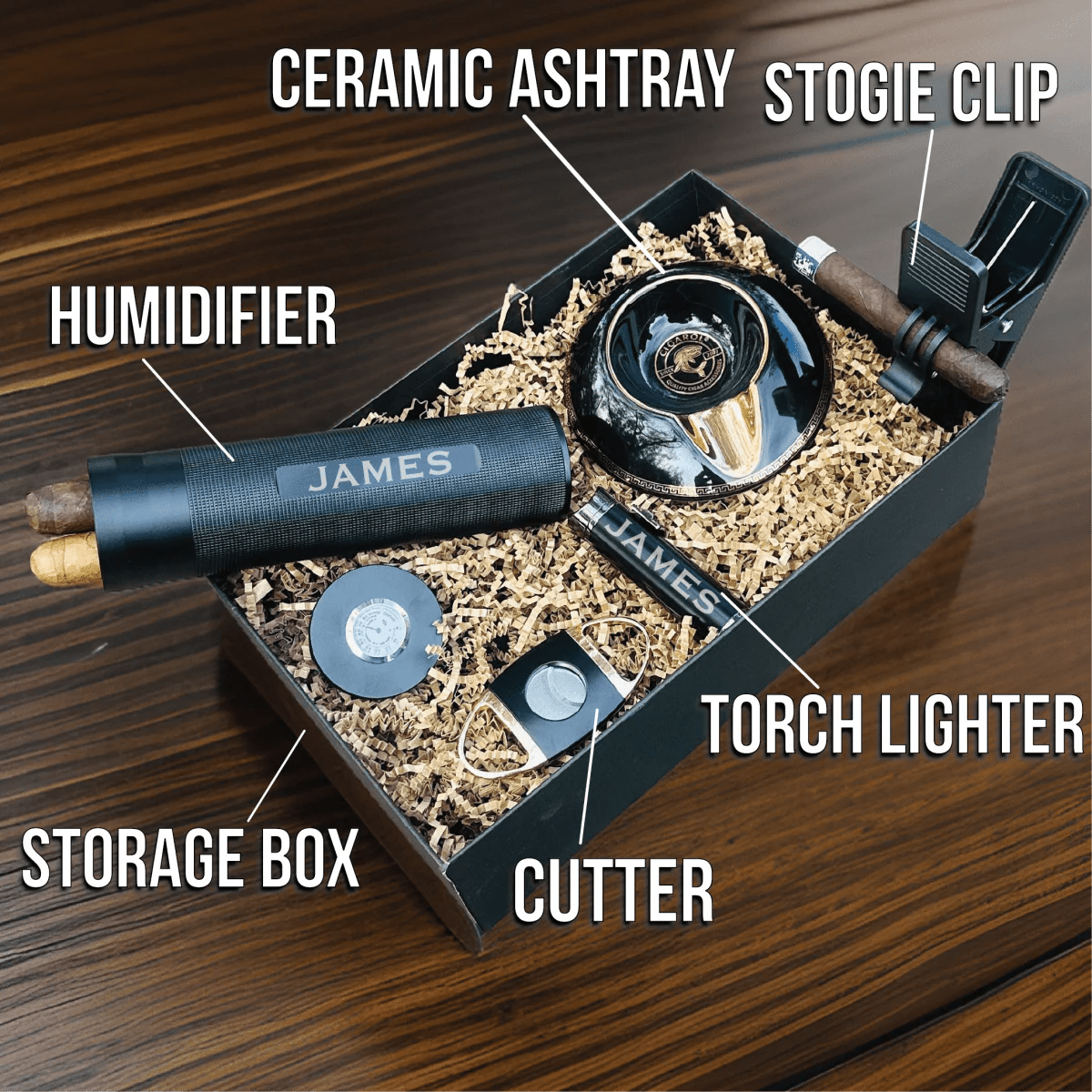 Deluxe Cigar Gift Set - Cigar - GroomsDay