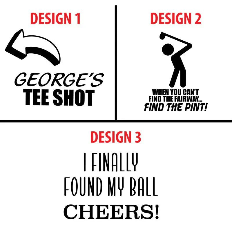 Swing and Sip Golf Ball Pint Glass - Golf - GroomsDay