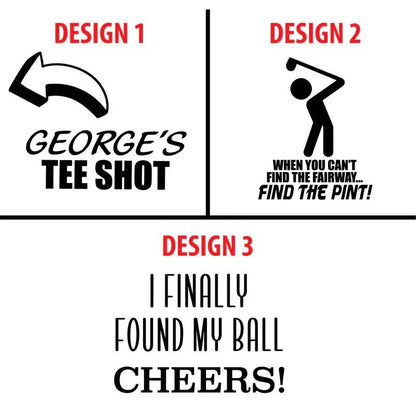 Swing and Sip Golf Ball Pint Glass - Golf - GroomsDay