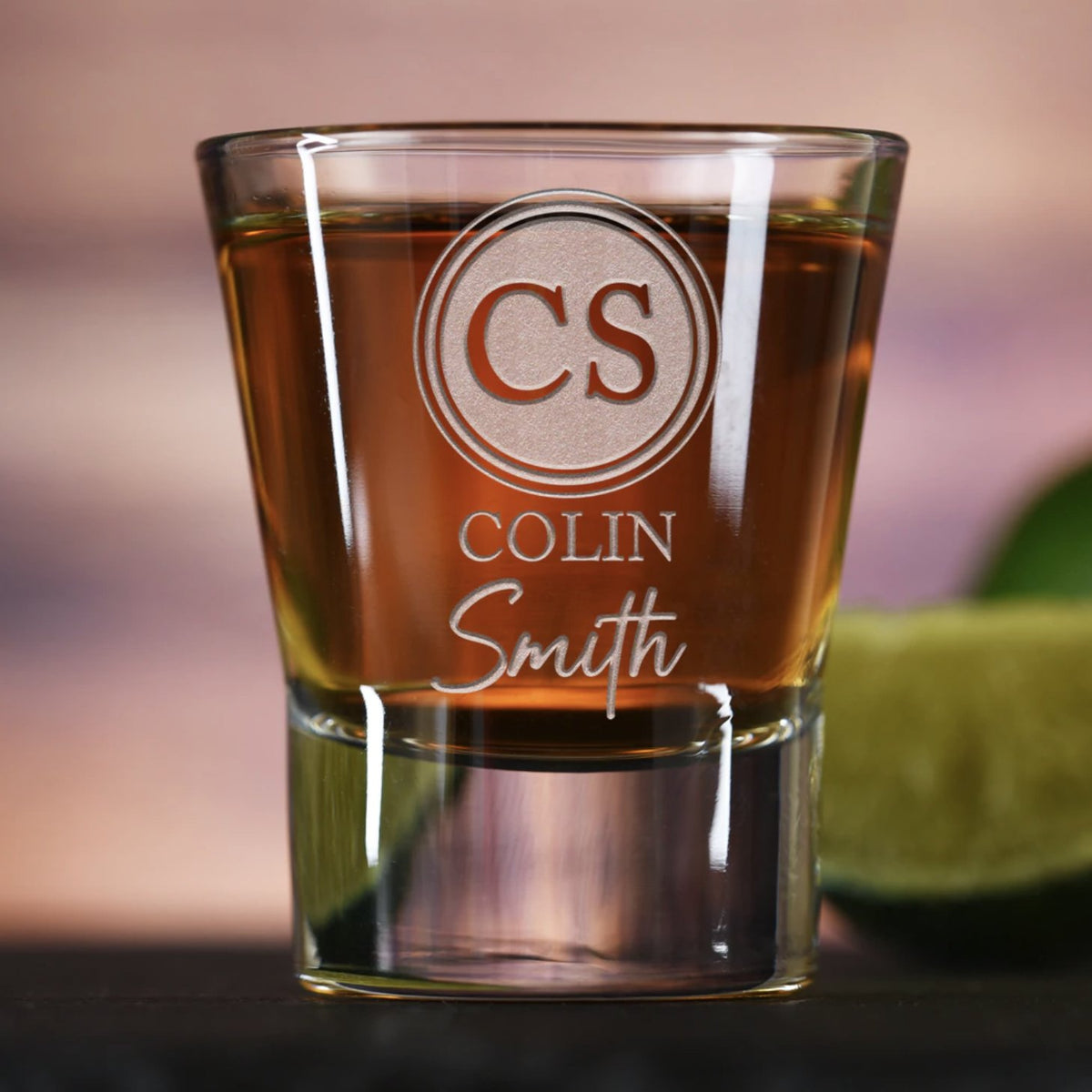 Shot Glasses Personalized Name Initials 