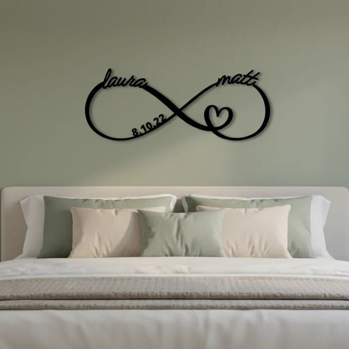 Personalized Infinity Anniversary Sign - Anniversary - GroomsDay