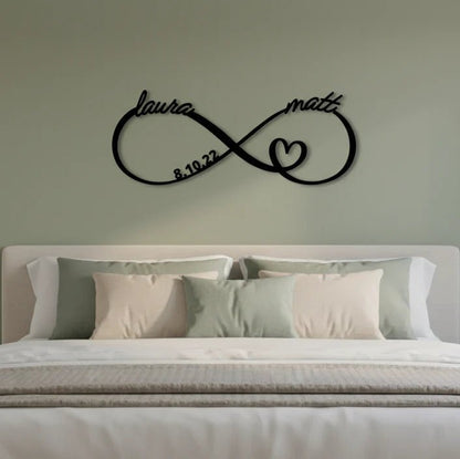 Personalized Infinity Anniversary Sign - Anniversary - GroomsDay