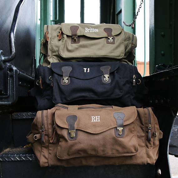 Thoughtful Personalized Duffle Bag with Custom Message - Duffle Bag - GroomsDay