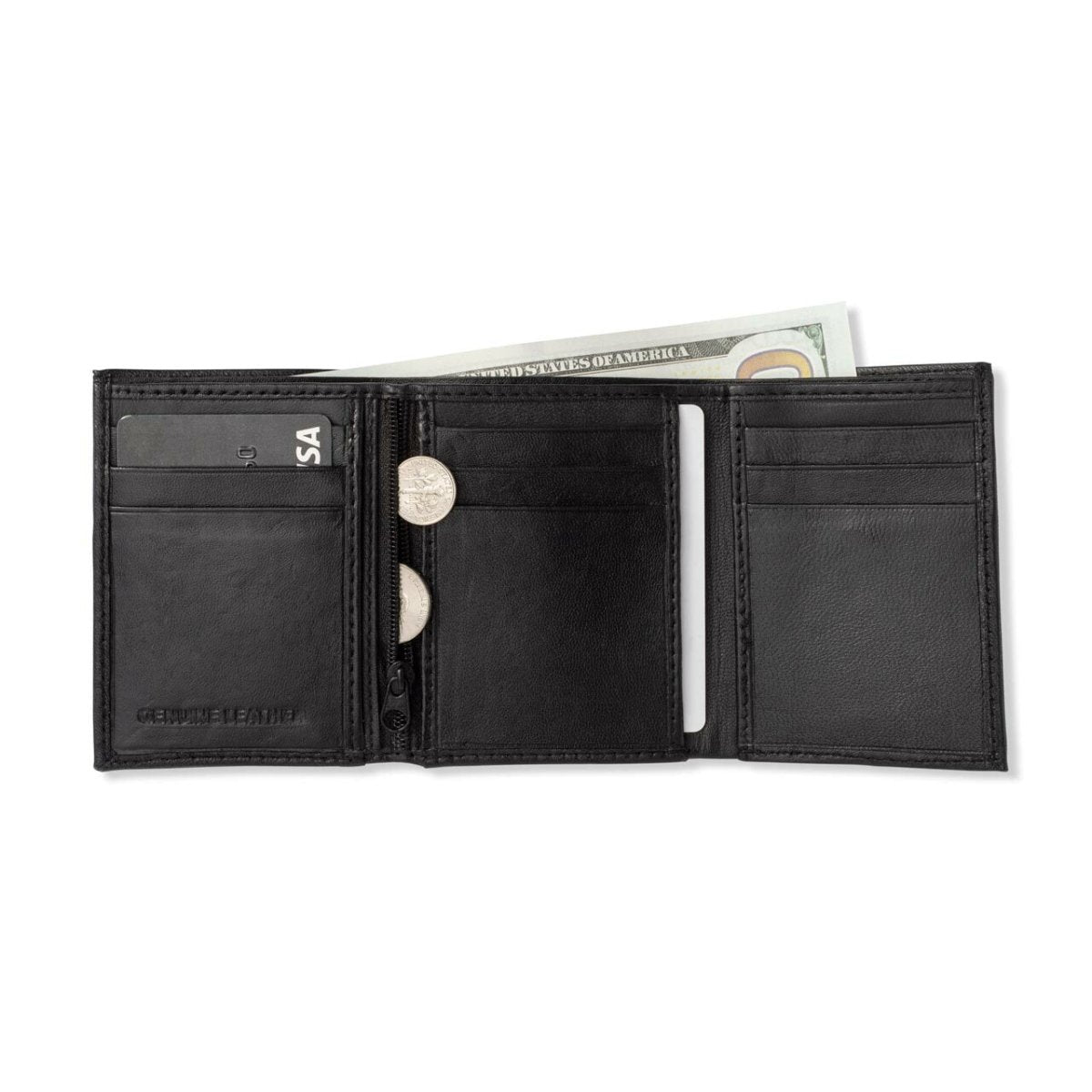 Personalized Leather TriFold - GroomsDay