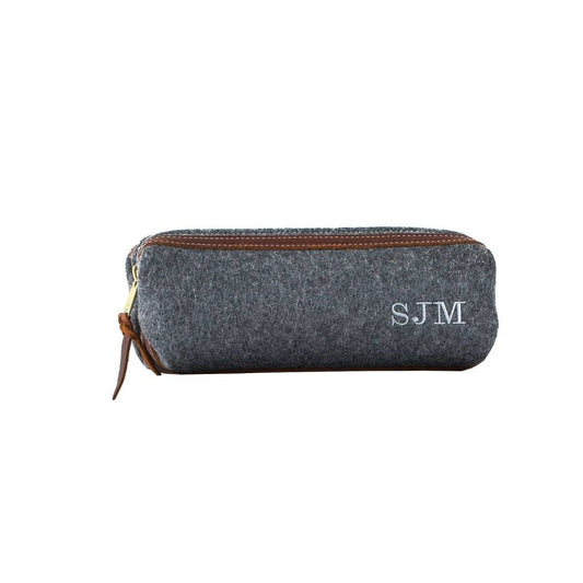 Felt & Leather Dopp Kit - Dopp Kit - GroomsDay