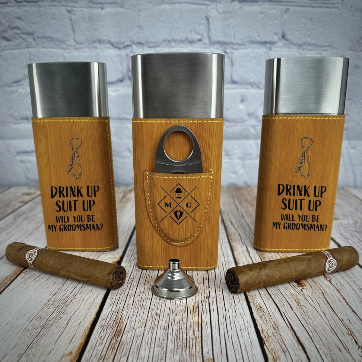 Puff And Swig Groomsmen Proposal - Cigar - GroomsDay