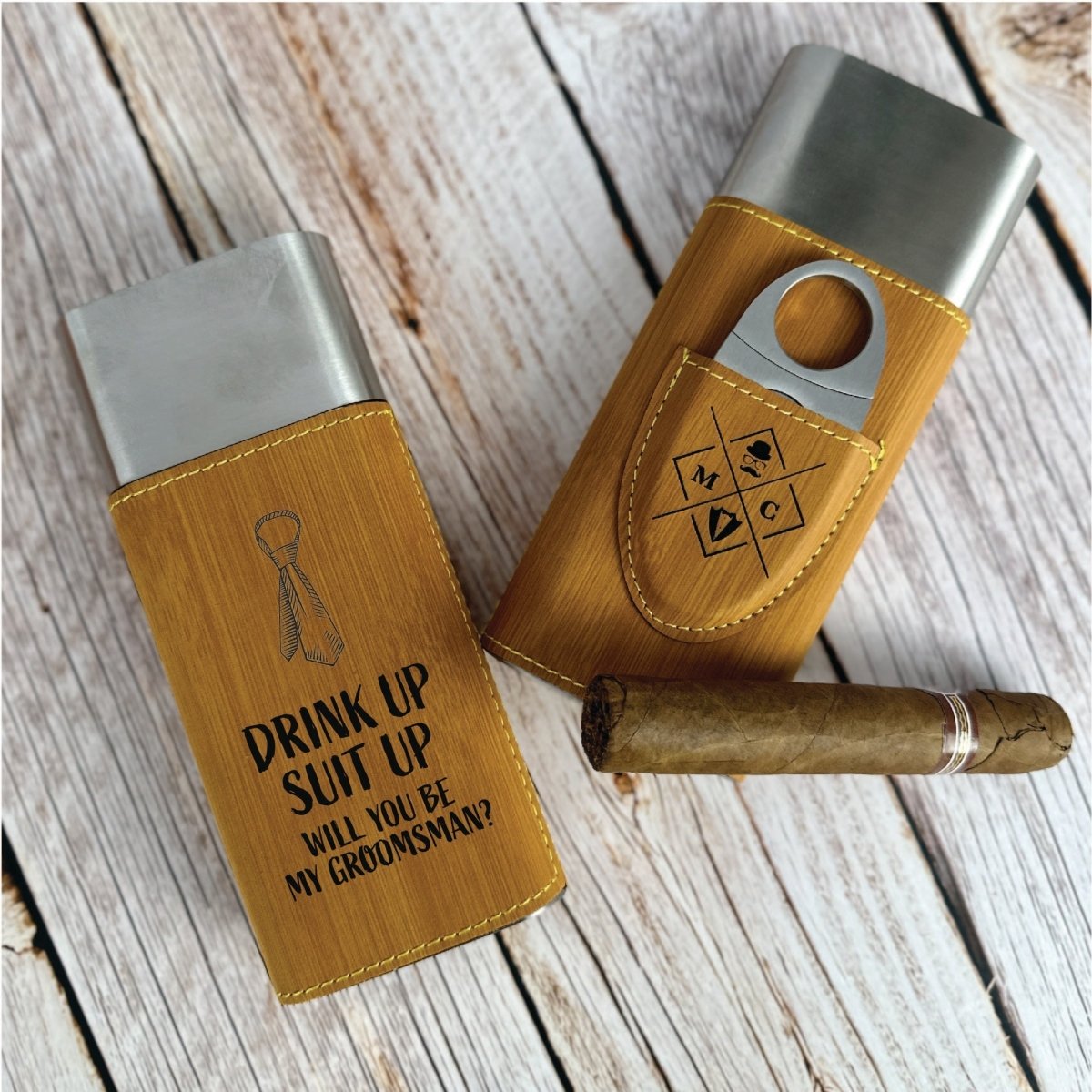 Puff And Swig Groomsmen Proposal - Cigar - GroomsDay
