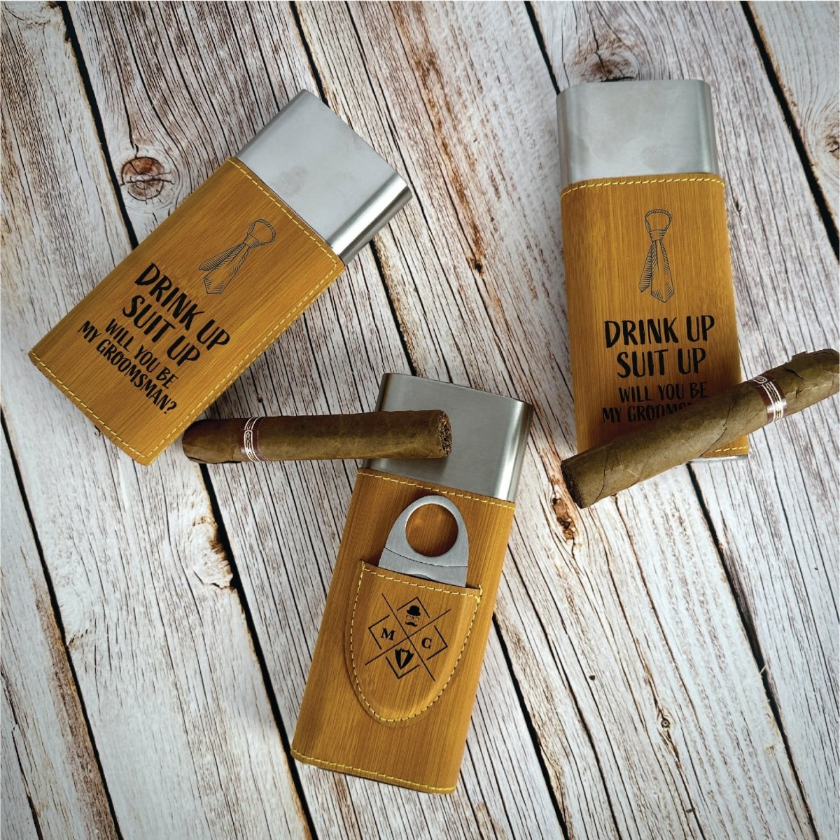 Puff And Swig Groomsmen Proposal - Cigar - GroomsDay