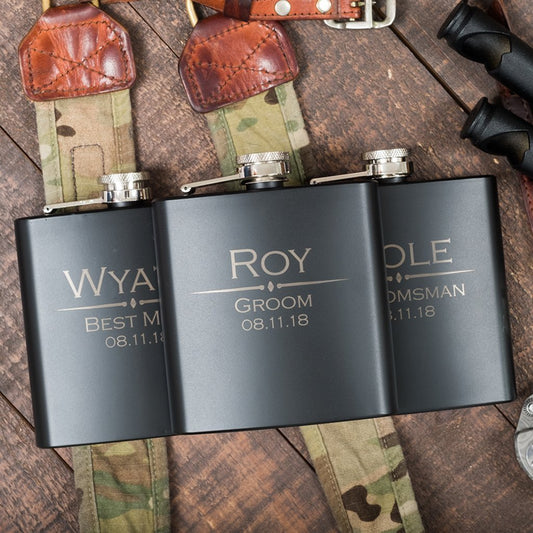 Custom Liquor Flask - On Sale - GroomsDay