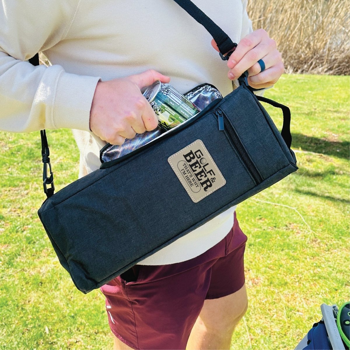 Golf & Beer Is Why I'm Here Cooler - GroomsDay