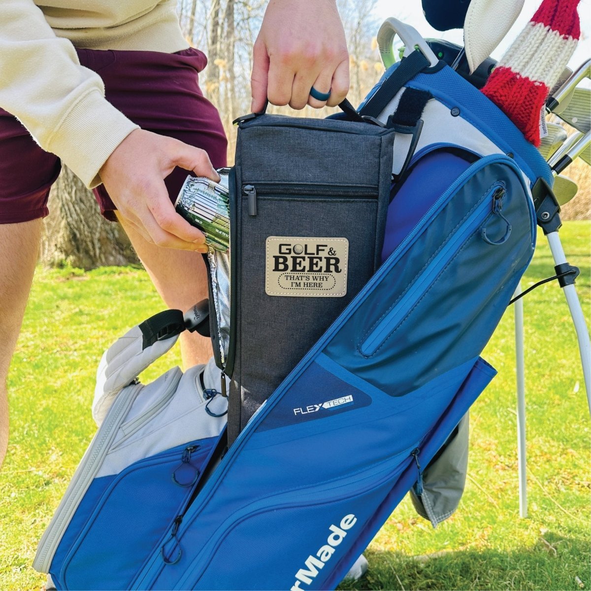 Golf & Beer Is Why I'm Here Cooler - GroomsDay