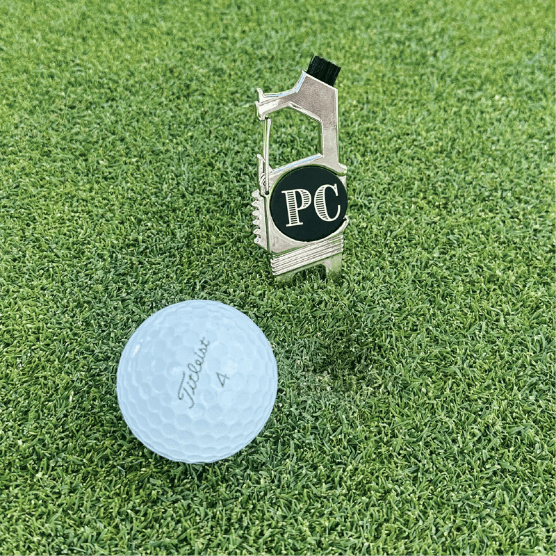Versatile Monogrammed Golf Multi Tool – 5 - in - 1 Custom Divot Tool - Golf - GroomsDay