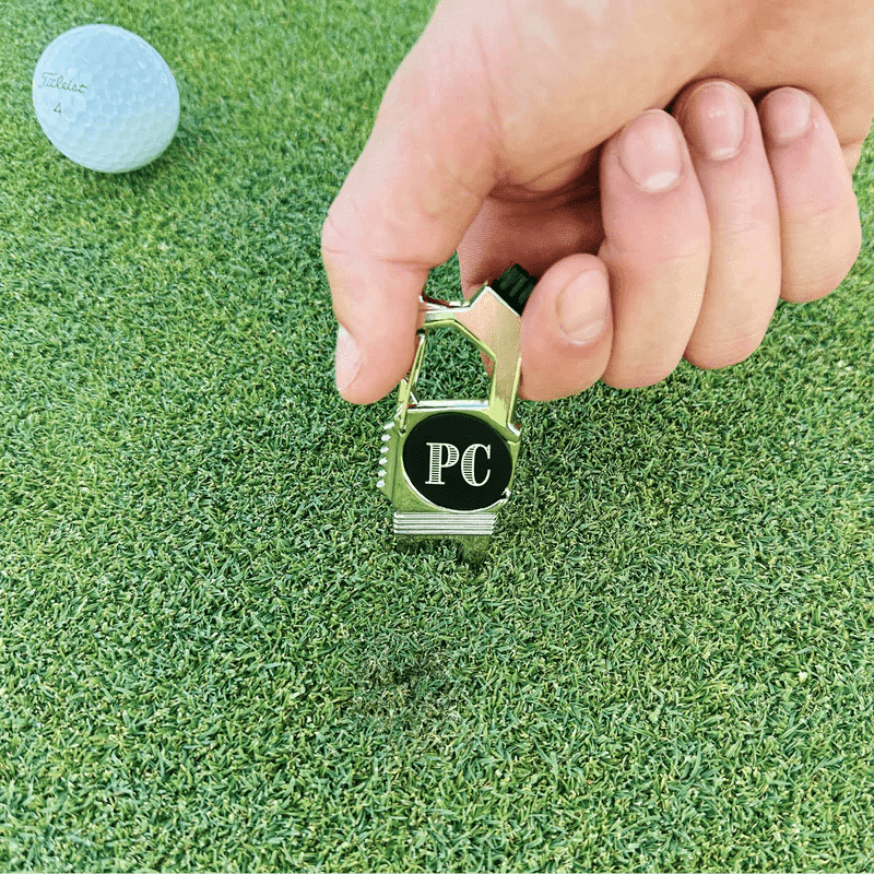 Versatile Monogrammed Golf Multi Tool – 5 - in - 1 Custom Divot Tool - Golf - GroomsDay