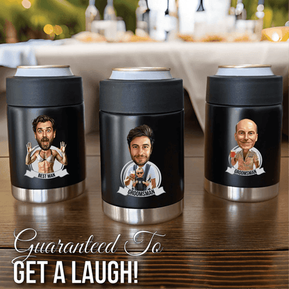 Custom Caricature Koozies - Bachelor Party - GroomsDay