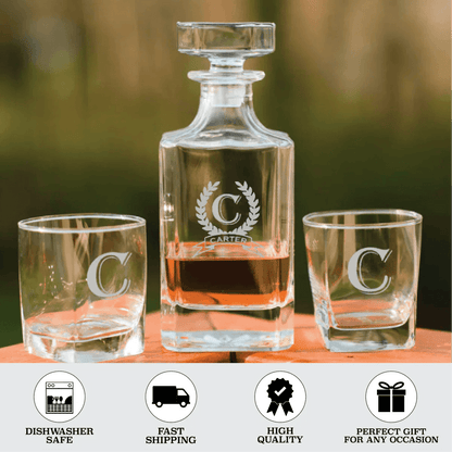 Quality Piece of Glass - Whiskey - GroomsDay