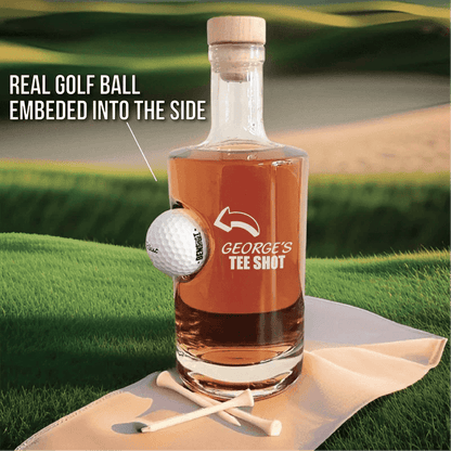 Funny Golf Decanter with Embedded Golf Ball - Golf - GroomsDay