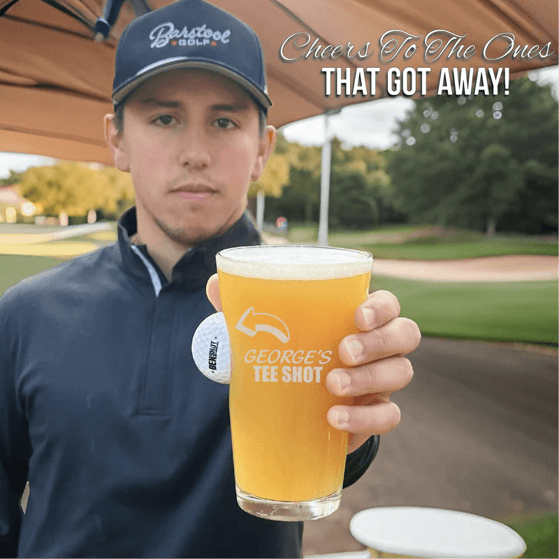 Swing and Sip Golf Ball Pint Glass - Golf - GroomsDay