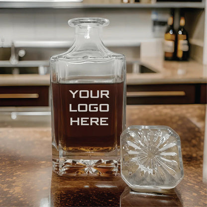 Custom Logo Decanter - Golf Outing - GroomsDay