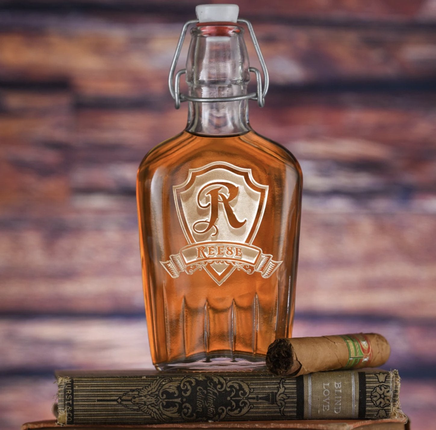 Personalized Glass Flask