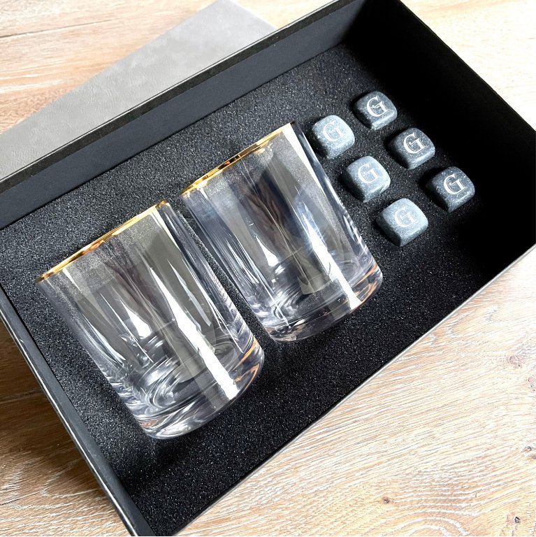 Golden Groomsmen Gift Set - Whiskey - GroomsDay