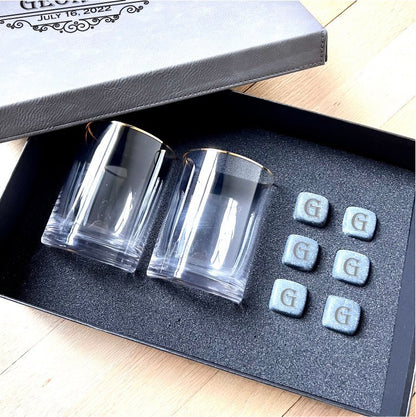 Golden Groomsmen Gift Set - Whiskey - GroomsDay