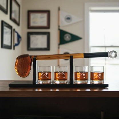 Custom Personalized Golf Club Whiskey Decanter - Golf - GroomsDay