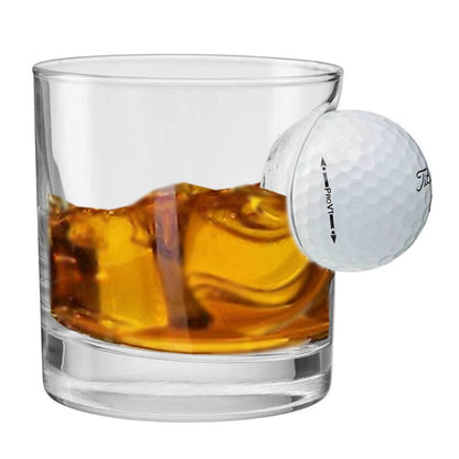 Golf Ball Rocks Glass - Golf - GroomsDay